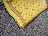 Yellow/Black Linen Saree-Saree-House of Taamara-House of Taamara