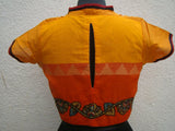 Yellow/Orange Cotton Blouse Size-36-Blouse-House of Taamara-House of Taamara