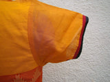 Yellow/Orange Cotton Blouse Size-38-Blouse-House of Taamara-House of Taamara